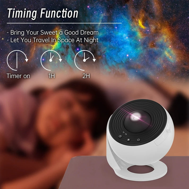 Galaxy Night Light Projector | 360° Starry Sky Planetarium Lamp | Kids Bedroom, Valentine’s Gift & Wedding Decor