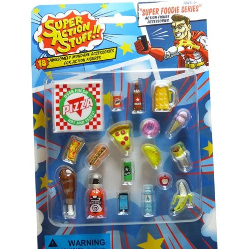 Super Action Stuff!! Super Foodie Series Action Figure Accessories