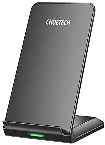 Choetech T524-S 10W Fast Wireless Charging Stand Pack of 2, Black