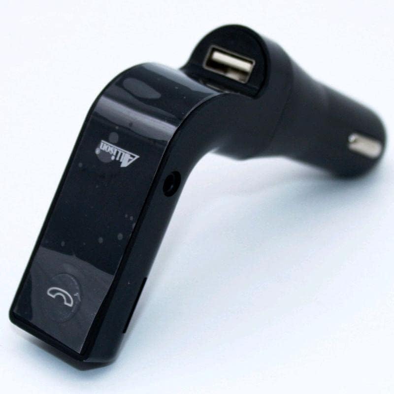 Generic ALS-A77 Bluetooth MP3 Car Charger with Call/FM/TF USB Port Digital Display