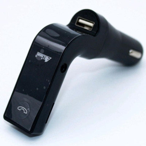 Generic ALS-A77 Bluetooth MP3 Car Charger with Call/FM/TF USB Port Digital Display