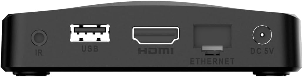 BuzzTV L1 4K Streaming Device with Linux OS, BuzzTV 6 Lite App, 2GB RAM, 8GB Storage, IR55 Remote, Wi-Fi & LAN Connectivity, Compact Design