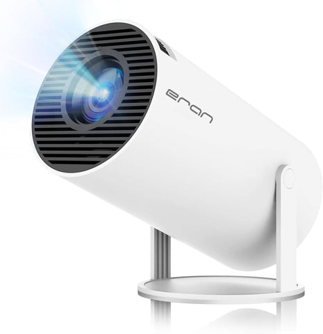 Mini Projector, HY300 PRO Portable Projector, Support 4K 1080P with Dual-Band WIFI6 5G Wireless 5.2 Bluetooth Android 13, 180° Rotatable, Auto Keystone Correction, 35"-130" Screen Video Projector