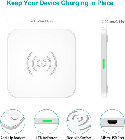 Choetech T511-S 10W Fast Wireless Charging Pad, White