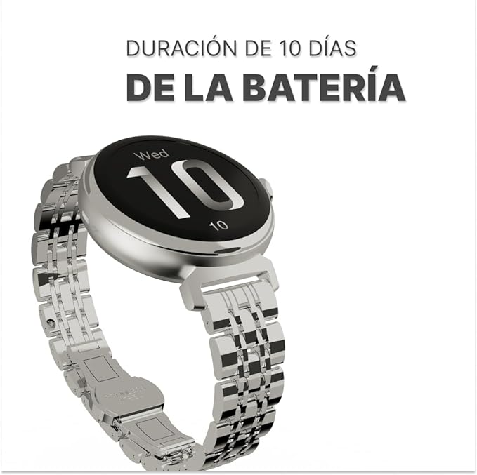 HiFuture Aura Female BT Calling Smartwatch, Sleep & Heart Rate Health Tracking, IP68 Waterproof, Long Battery Life, 1.04" AMOLED Display - Silver