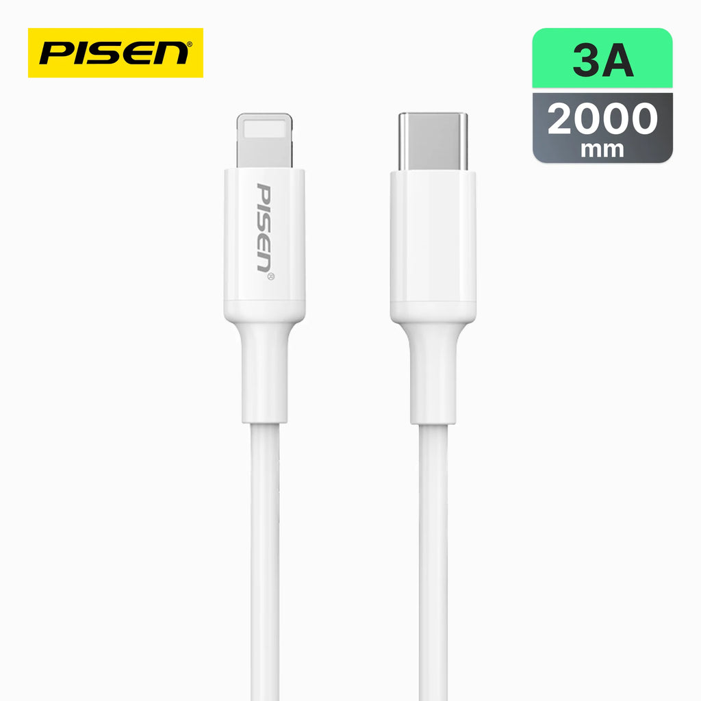 PISEN Mr White USB-C to Lightning Cable 2000mm (White) CL-PD01-2000