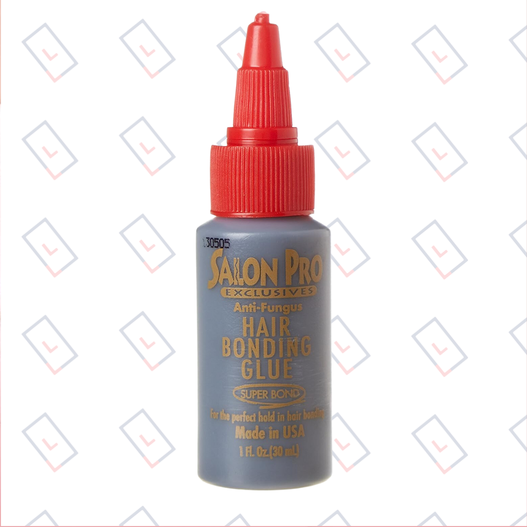 Salon Pro Anti Fungus Hair Wig Extensions Bonding Glue, Black 30 ml