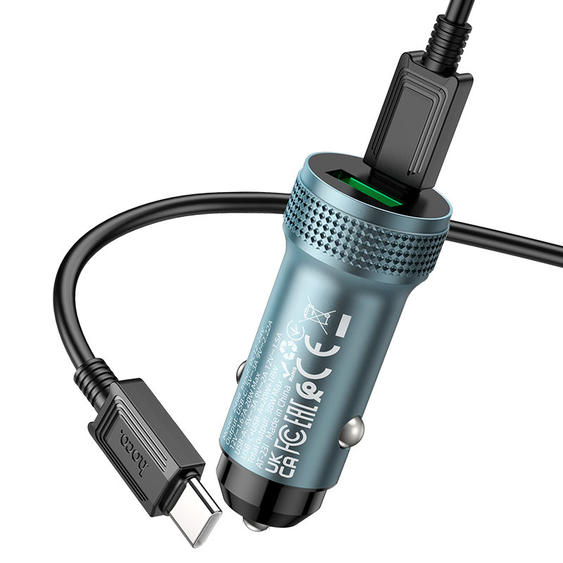 Car charger “Z49B Level” 38W cable set