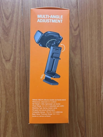 HOCO Universal Foldable Travel Airplane Mount for Cell Phones - Black